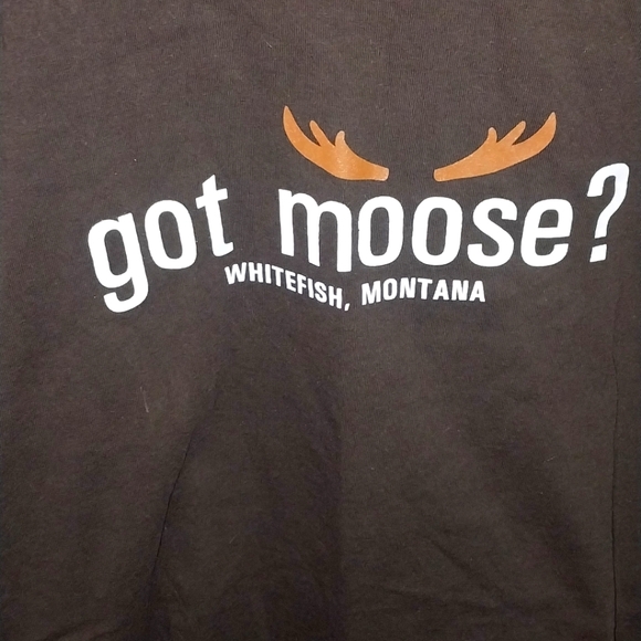 Got Moose? t shirt Men's size Medium brown - Picture 3 of 4